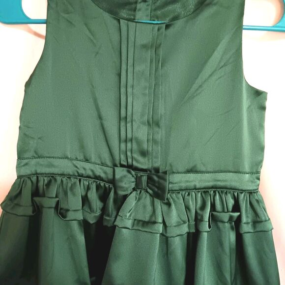 Gymboree Girls Tiered Emerald Green Sz 8 Sleeveless A-line Party Dress - Picture 3 of 12